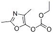 Carbonic acid, 2,4-dimethyl-5-oxazolyl ethyl ester (9CI) Structure