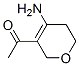 Ethanone, 1-(4-amino-5,6-dihydro-2H-pyran-3-yl)- (9CI) Structure