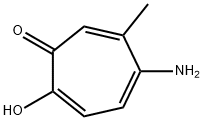 2,4,6-Cycloheptatrien-1-one, 5-amino-2-hydroxy-6-methyl- (9CI) Structure