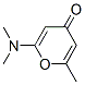 4H-Pyran-4-one, 2-(dimethylamino)-6-methyl- (9CI) Structure