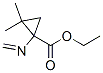 Cyclopropanecarboxylic acid, 2,2-dimethyl-1-(methyleneamino)-, ethyl ester (9CI) Structure