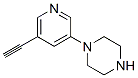 Piperazine, 1-(5-ethynyl-3-pyridinyl)- (9CI) Structure