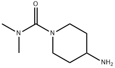 4-AMino-N,N-diMethylpiperidine-1-carboxaMide Structure