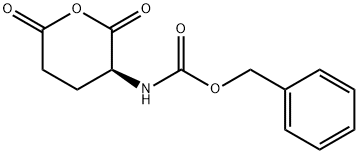 N-(ベンジルオキシカルボニル)-L-グルタミン酸無水物 化学構造式