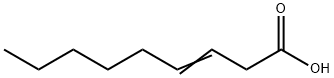 3-ノネン酸 化学構造式