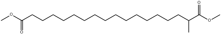 2-メチルオクタデカン二酸ジメチル 化学構造式