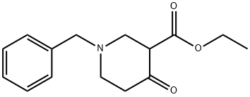 1-Benzyl-3-ethoxycarbonyl-4-piperidone  Structure