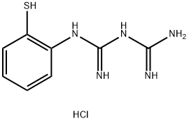 ([IMINO(2-MERCAPTOANILINO)METHYL]AMINO)METHANIMIDAMIDE HYDROCHLORIDE Struktur