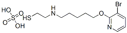 2-[5-(3-ブロモ-2-ピリジルオキシ)ペンチル]アミノエタンチオールスルファート 化学構造式