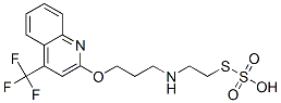 Thiosulfuric acid hydrogen S-[2-[[3-[[4-(trifluoromethyl)-2-quinolinyl]oxy]propyl]amino]ethyl] ester 结构式