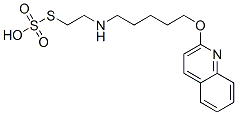 Thiosulfuric acid hydrogen S-[2-[[5-(2-quinolinyloxy)pentyl]amino]ethyl] ester Struktur