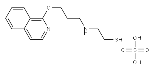 2-[3-(1-Isoquinolyloxy)propyl]aminoethanethiol sulfate Structure