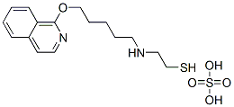 2-[5-(1-Isoquinolyloxy)pentyl]aminoethanethiol sulfate 结构式