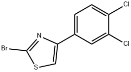 2-溴-4-(3,4-二氯苯基)噻唑 结构式