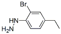 Hydrazine, (2-bromo-4-ethylphenyl)- (9CI) Structure
