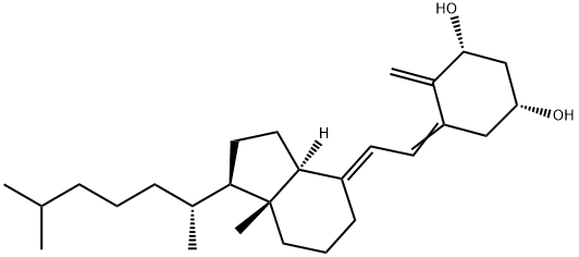 1α-ヒドロキシコレカルシフェロール 化学構造式