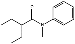 2-ethyl-N-methyl-N-phenylbutyramide 结构式