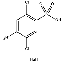 2,5-ジクロロスルファニル酸 ナトリウム 化学構造式