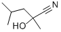 2-ヒドロキシ-2,4-ジメチルペンタンニトリル 化学構造式