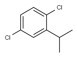 1,4-ジクロロ-2-イソプロピルベンゼン 化学構造式