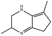 1H-Cyclopentapyrazine,  2,3,5,6-tetrahydro-3,7-dimethyl-  (9CI) Structure