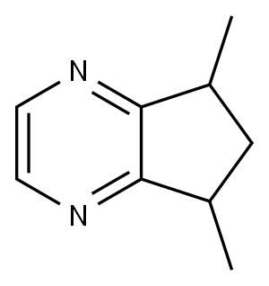 5H-Cyclopentapyrazine, 6,7-dihydro-5,7-dimethyl- Structure