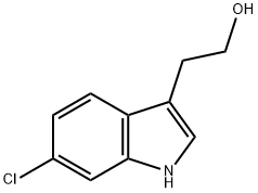 1H-INDOLE-3-ETHANOL,6-CHLORO- Struktur