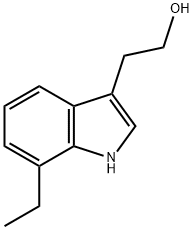 7-エチル-1H-インドール-3-エタノール 化学構造式