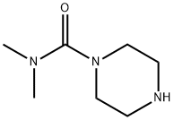 哌嗪-1-羧酸二甲胺, 41340-78-7, 结构式