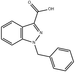 1-(苯基甲基)-1H-吲唑-3-羧酸, 41354-03-4, 结构式