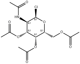 2-乙酰氨基-3,4,6-三-O-乙酰基-2-脱氧-Α-D-吡喃半乳糖酰氯, 41355-44-6, 结构式