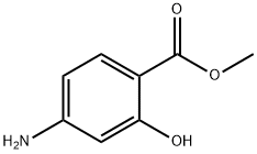 4-アミノ-2-ヒドロキシ安息香酸メチル 化学構造式