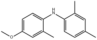 3-メトキシ-6-(2,4-ジメチルアニリノ)トルエン 化学構造式