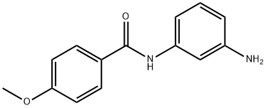 N-(3-アミノフェニル)-4-メトキシベンズアミド 化学構造式