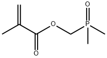 (dimethylphosphinyl)methyl methacrylate Struktur