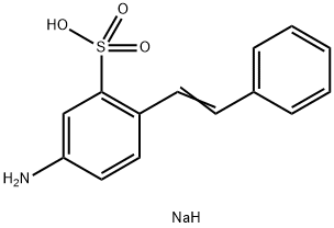 sodium 4-aminostilbene-2-sulphonate Struktur