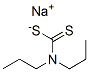 N,N-Dipropyldithiocarbamic acid sodium salt Structure