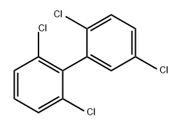 2,2',5,6-テトラクロロ-1,1'-ビフェニル 化学構造式