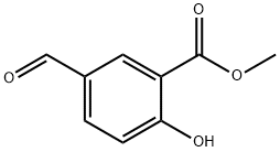 2-ヒドロキシ-5-ホルミル安息香酸メチル 化学構造式