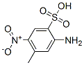 2-アミノ-4-メチル-5-ニトロベンゼンスルホン酸 化学構造式