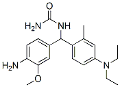 N-[(4-Amino-3-methoxyphenyl)[4-(diethylamino)-2-methylphenyl]methyl]urea Struktur