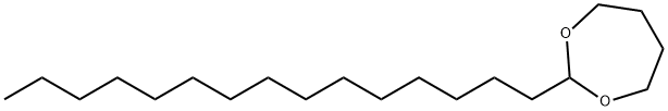 2-ペンタデシル-1,3-ジオキセパン 化学構造式