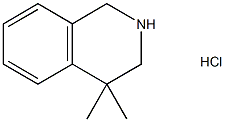 4,4-二甲基-1,2,3,4-四氢异喹啉盐酸盐, 41565-86-0, 结构式