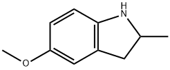 2,3-dihydro-5-Methoxy-2-Methyl-1H-Indole, 41568-27-8, 结构式