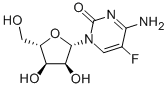 5-FLUORO-1-(β-L-RIBOFURANOSYL)CYTOSINE (4-AMINO-5-FLUORO-1-β-L-RIBOFURANOSYLPYRIMIDINONE) Structure