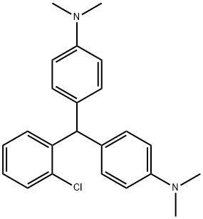 4,4'-[(2-氯苯基)亚甲基(乙)烯]-N,N-二甲基苯胺 结构式