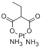 cis-(2-ethylmalonato)diammineplatinum II 结构式