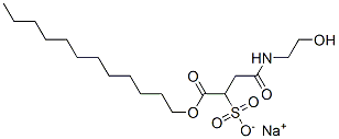 4-[(2-羟乙基)氨基]-4-氧代磺基丁酸十二烷基酯单钠盐 结构式