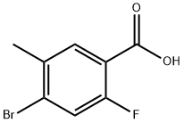 4-溴-2-氟-5-甲基苯甲酸, 415965-24-1, 结构式