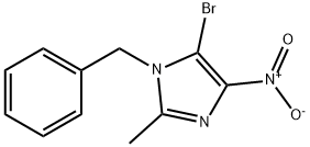1-benzyl-5-bromo-2-methyl-4-nitro-1H-imidazole 结构式